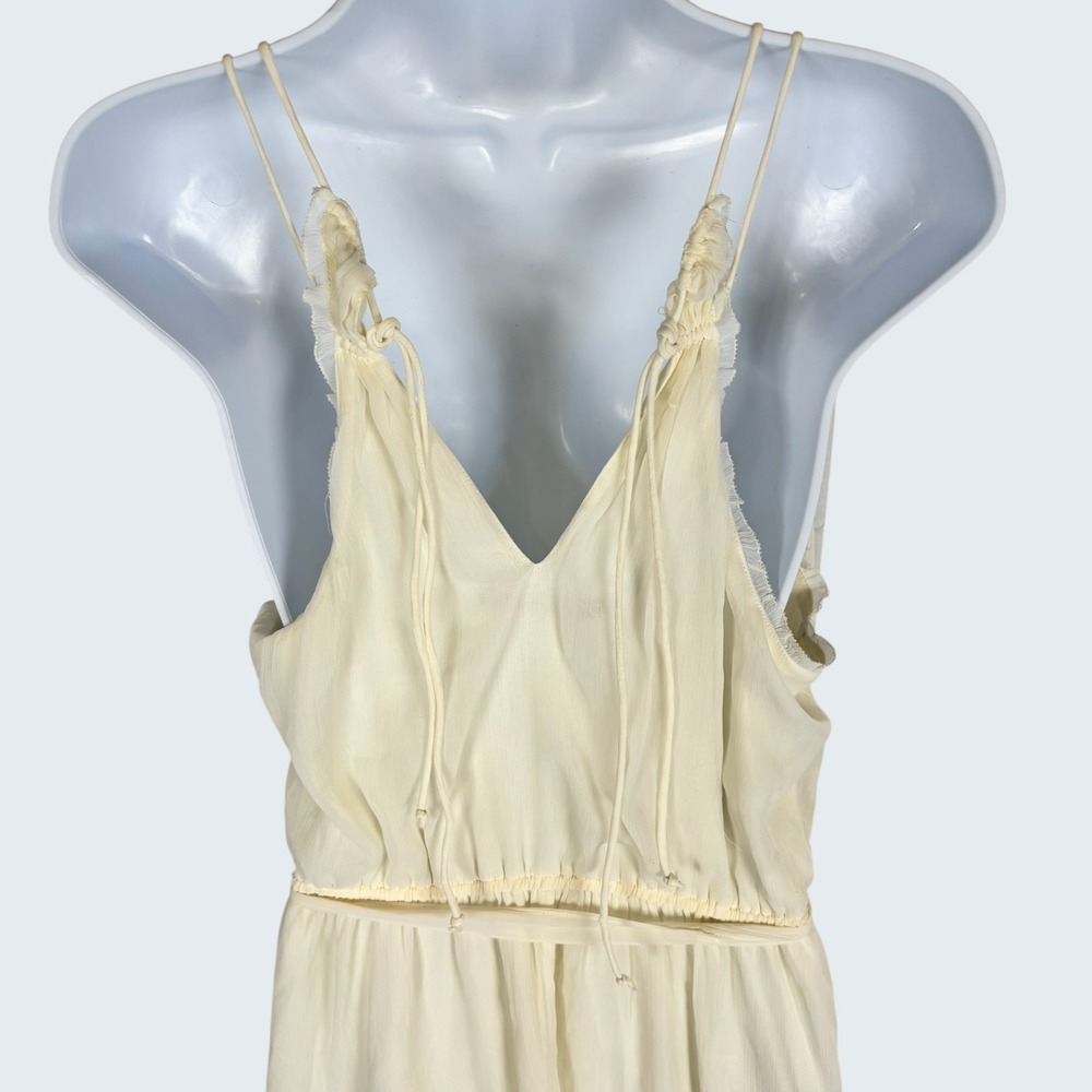 Abercrombie & Fitch Y2K Sheer Chiffon Babydoll Dress M Ethereal Angelcore - Picture 6 of 10